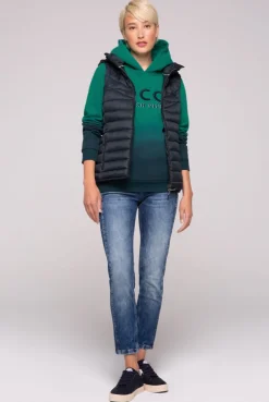 CAMP DAVID & SOCCX Steppweste mit abknöpfbarer Kapuze blue navy bluenavy Outlet