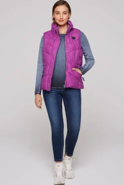 CAMP DAVID & SOCCX Steppweste mit filigranem All Over Print iced berry icedberry Best Sale