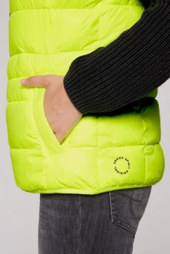 CAMP DAVID & SOCCX Steppweste mit Kapuze im Stehkragen yellow lime yellowlime Shop