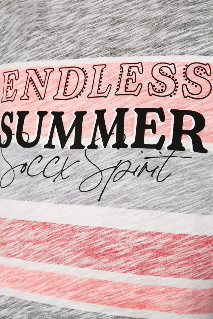 CAMP DAVID & SOCCX Streifenshirt mit U-Boot-Ausschnitt neon pink neonpink Flash Sale
