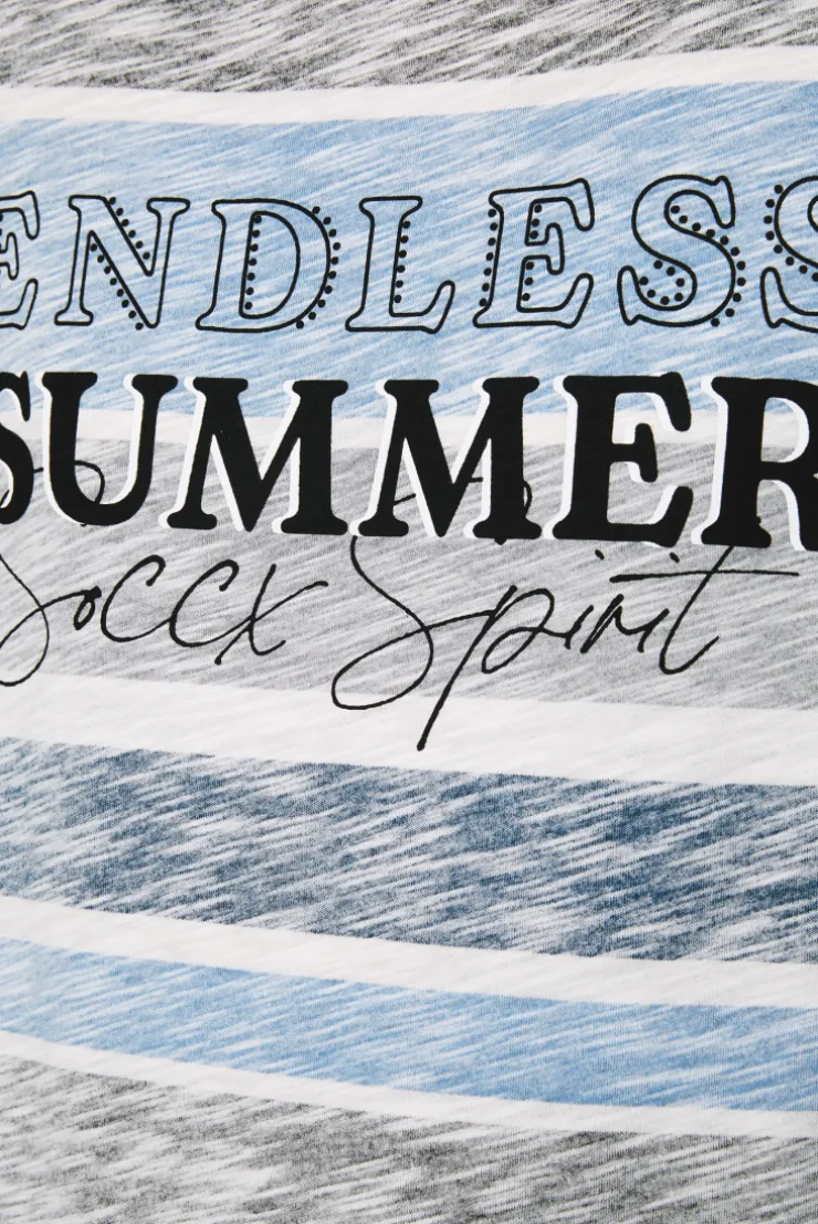 CAMP DAVID & SOCCX Streifenshirt mit U-Boot-Ausschnitt airy blue airyblue Outlet