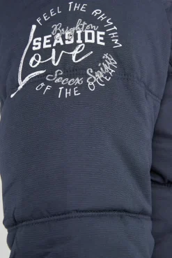 CAMP DAVID & SOCCX Strukturierte Jacke mit Artwork und Fake Fur nautic navy nauticnavy New
