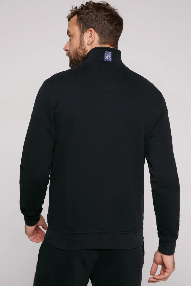 CAMP DAVID & SOCCX Sweatjacke mit Artwork im Retro-Style black Fashion