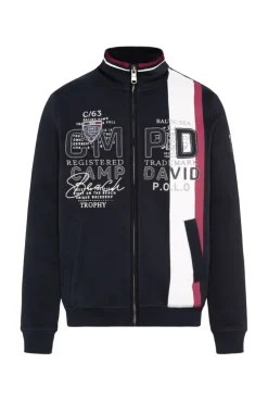 CAMP DAVID & SOCCX Sweatjacke mit Color-Blocking und Artworks blue navy bluenavy Discount