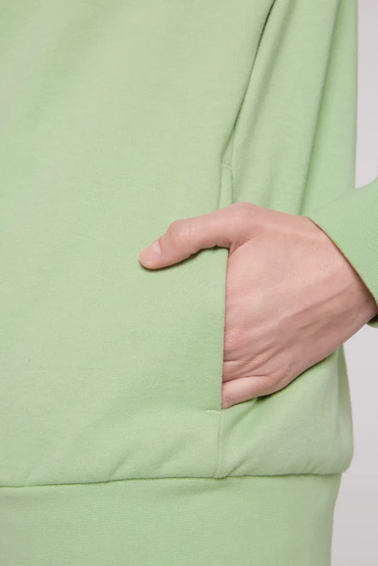 CAMP DAVID & SOCCX Sweatjacke mit hohem Kragen und Rücken-Print light green lightgreen Clearance