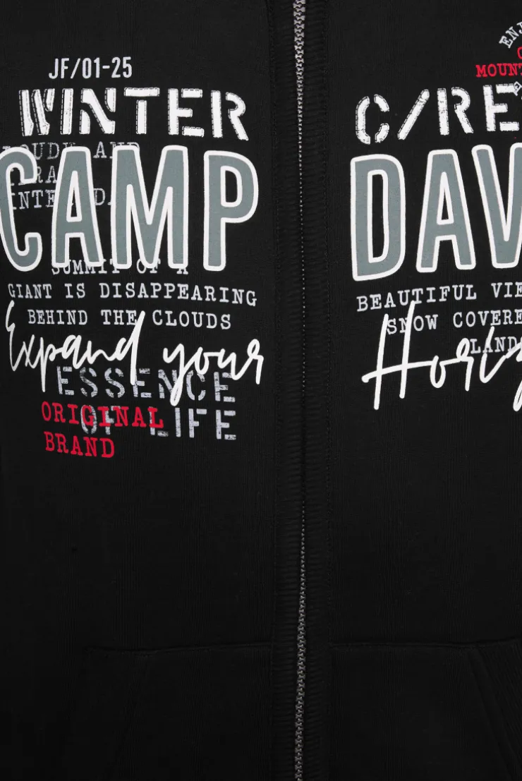 CAMP DAVID & SOCCX Sweatjacke mit Logo Artwork black New