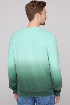 CAMP DAVID & SOCCX Sweatshirt Dip Dye mit Puff-Print flash aqua | 4XL flashaqua Discount