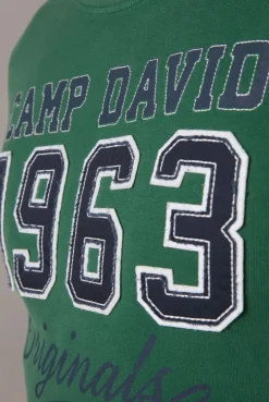 CAMP DAVID & SOCCX Sweatshirt mit Artwork im Retro-Style raw green rawgreen Best Sale