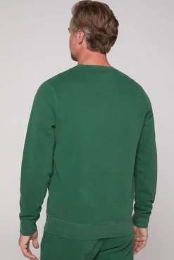 CAMP DAVID & SOCCX Sweatshirt mit Artwork im Retro-Style raw green rawgreen Online