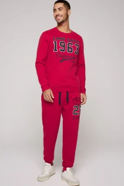 CAMP DAVID & SOCCX Sweatshirt mit Artwork im Retro-Style royal red royalred Fashion
