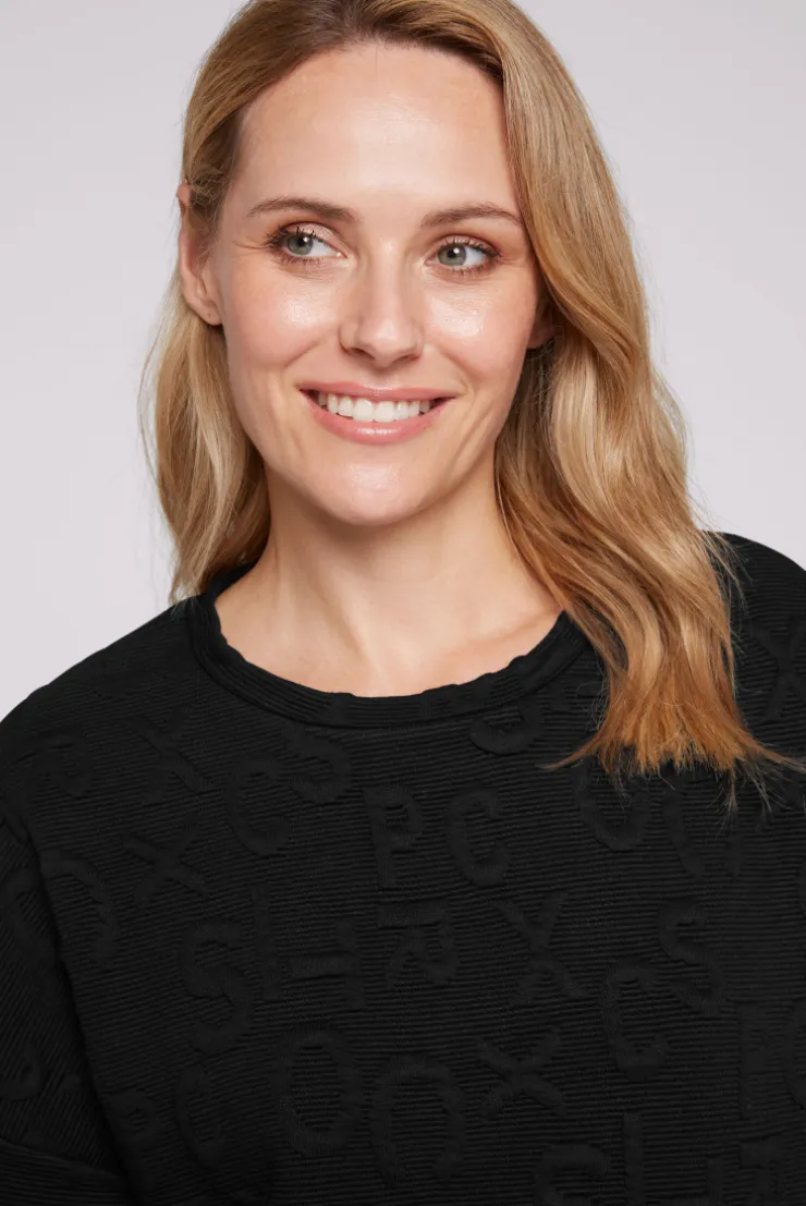 CAMP DAVID & SOCCX Sweatshirt mit Intarsia-Artwork black Outlet