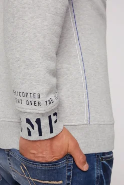 CAMP DAVID & SOCCX Sweatshirt  mit Kontrastkapuze und Logo-Stickereien granite melange granitemelange Best Sale