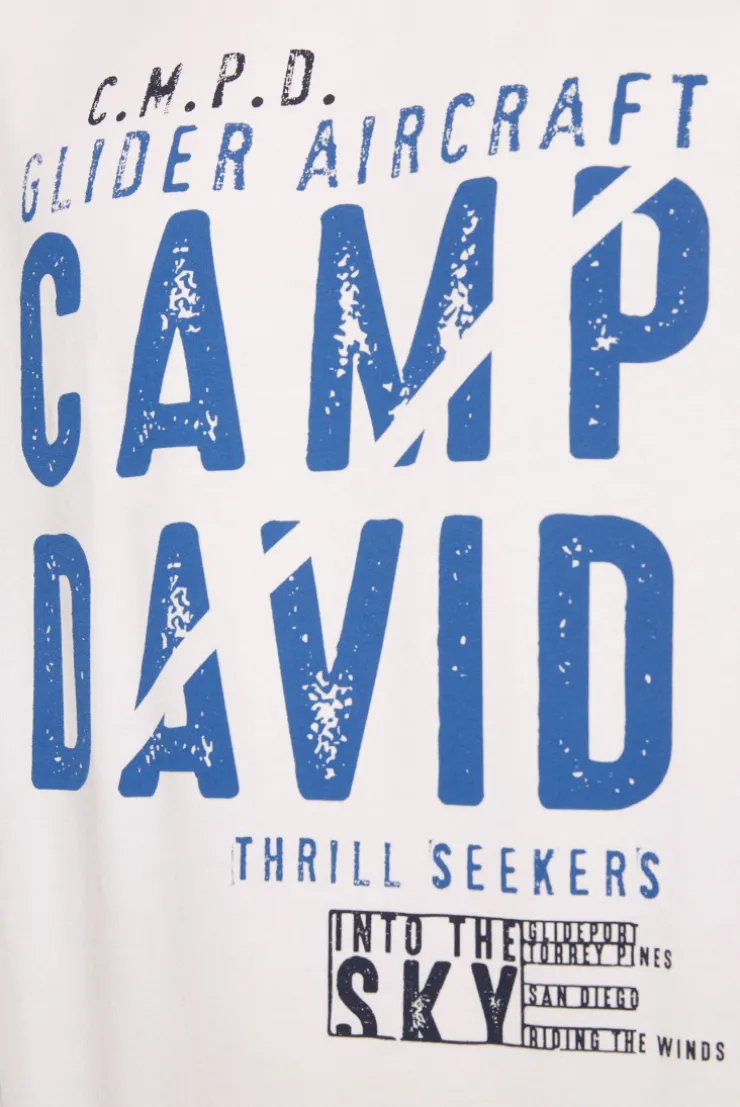 CAMP DAVID & SOCCX Sweatshirt mit Logo Print ivory Shop