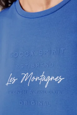 CAMP DAVID & SOCCX Sweatshirt mit tonigen Rubber Prints vividblue Best