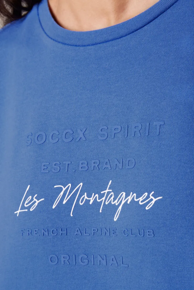 CAMP DAVID & SOCCX Sweatshirt mit tonigen Rubber Prints vividblue Best