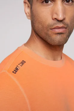 CAMP DAVID & SOCCX Sweatshirt mit Used-Waschung sunrise orange sunriseorange Cheap