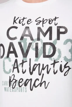 CAMP DAVID & SOCCX Sweatshirt mit Wording Print opticwhite Hot