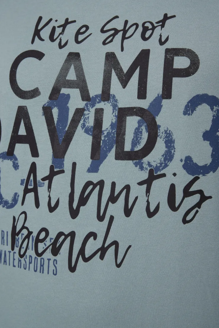 CAMP DAVID & SOCCX Sweatshirt mit Wording Print grey green | S greygreen Shop