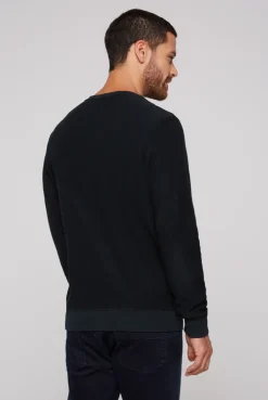 CAMP DAVID & SOCCX Sweatshirt Reversed mit Patch-Print blue navy bluenavy Outlet