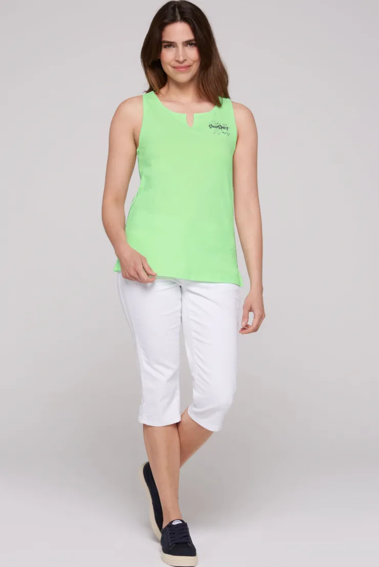 CAMP DAVID & SOCCX Trägershirt mit offenem Rundhalsausschnitt fresh lime freshlime Store