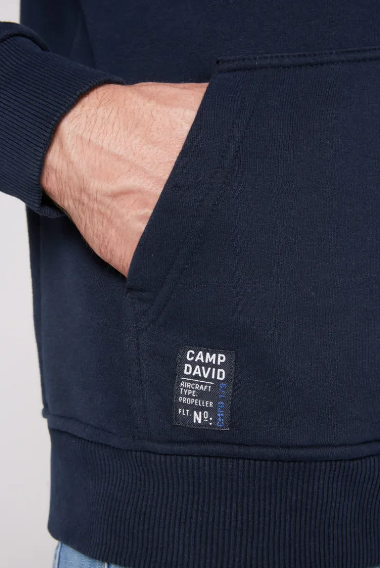 CAMP DAVID & SOCCX Troyer-Sweatshirt mit Artworks blue navy bluenavy Best