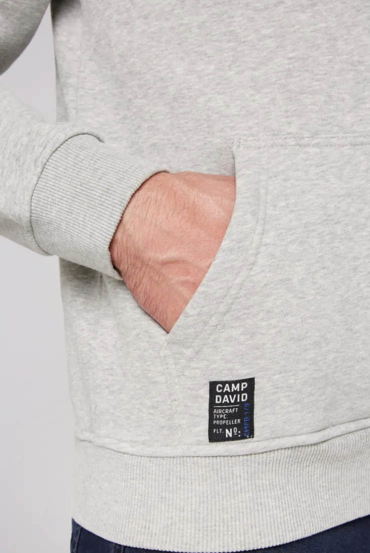 CAMP DAVID & SOCCX Troyer-Sweatshirt mit Artworks granite melange granitemelange Store