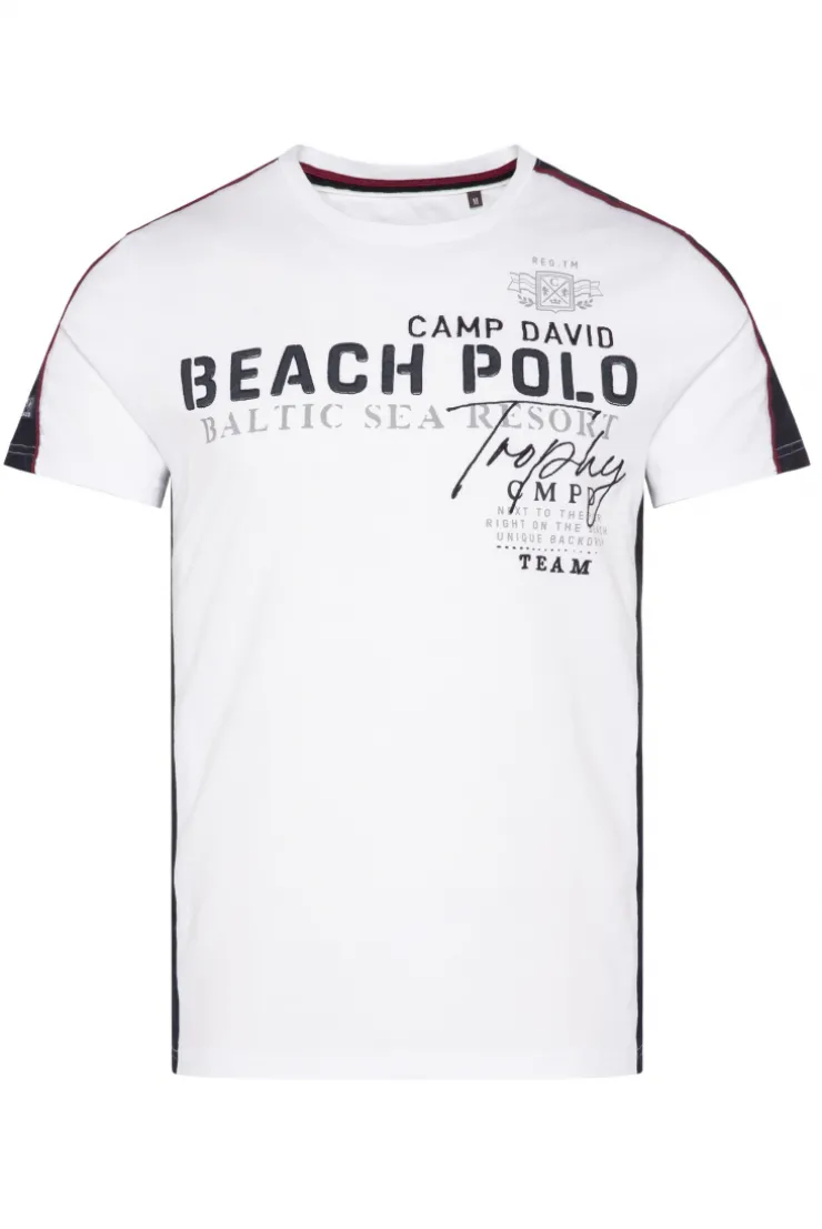 CAMP DAVID & SOCCX T-Shirt mit Color-Blocking und Artwork opticwhite Online