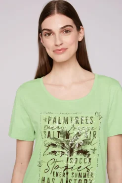 CAMP DAVID & SOCCX T-Shirt mit Pailletten-Artwork light green lightgreen Sale
