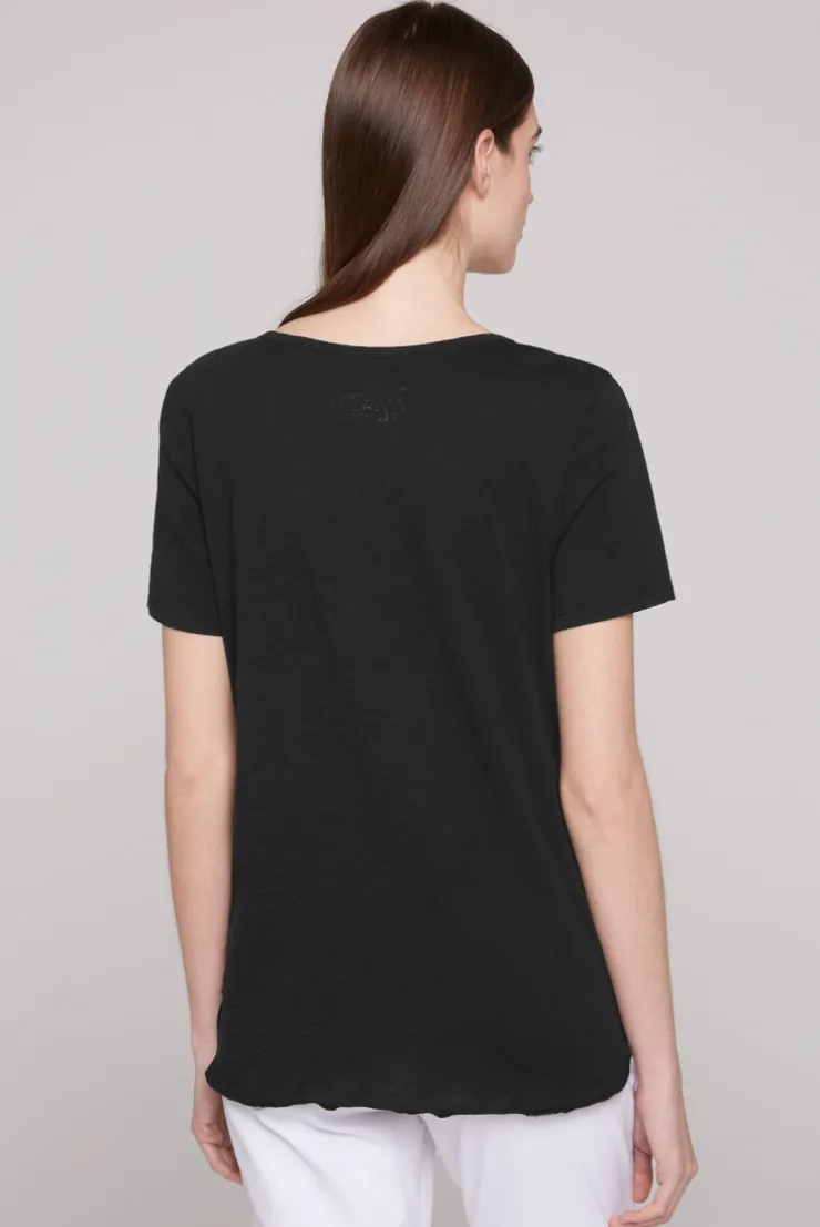 CAMP DAVID & SOCCX T-Shirt mit Pailletten-Artwork black Cheap