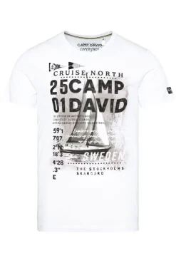 CAMP DAVID & SOCCX T-Shirt mit Photoprint opticwhite New