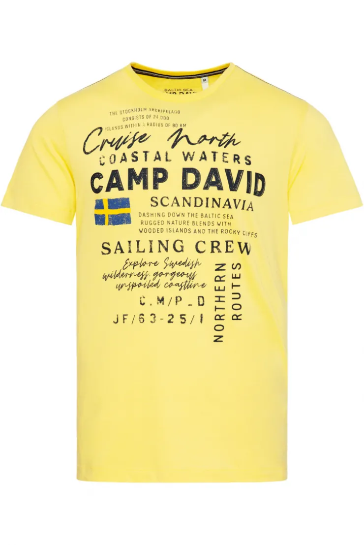 CAMP DAVID & SOCCX T-Shirt mit Print Artwork light lime lightlime Outlet