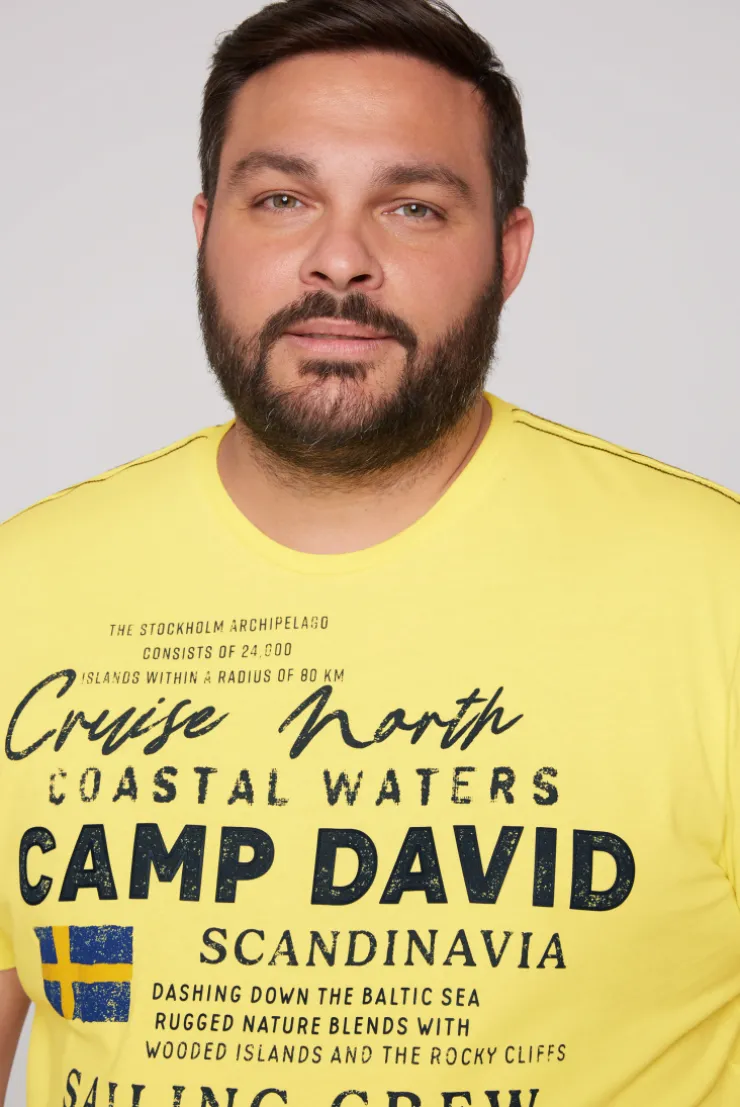 CAMP DAVID & SOCCX T-Shirt mit Print Artwork light lime lightlime Outlet