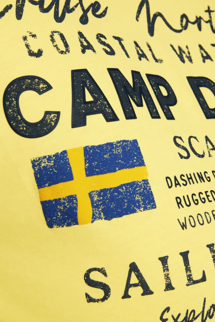 CAMP DAVID & SOCCX T-Shirt mit Print Artwork light lime lightlime Outlet