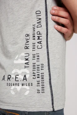 CAMP DAVID & SOCCX T-Shirt mit Print im Used Look granite melange granitemelange Store