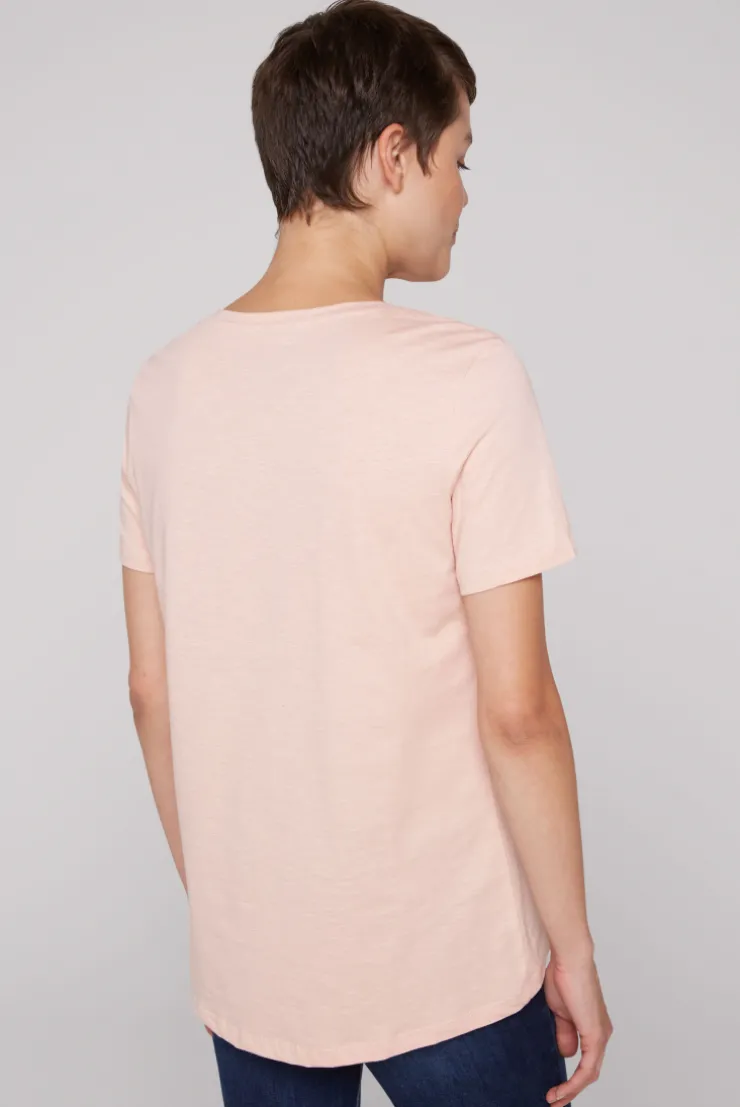 CAMP DAVID & SOCCX T-Shirt mit V-Ausschnitt und Photoprint rose blush roseblush Shop
