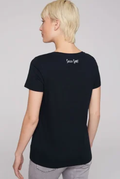 CAMP DAVID & SOCCX T-Shirt  mit Wording Print black Sale