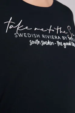 CAMP DAVID & SOCCX T-Shirt  mit Wording Print black Sale