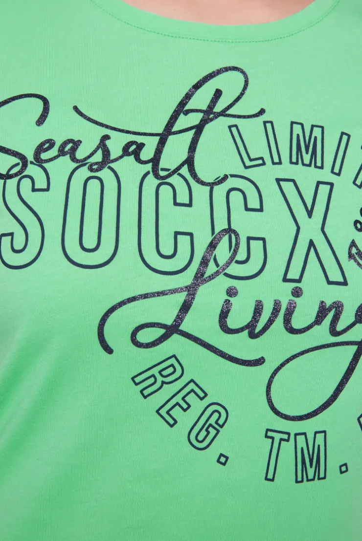 CAMP DAVID & SOCCX T-Shirt Rundhals mit Logo Artwork regatta green regattagreen Hot