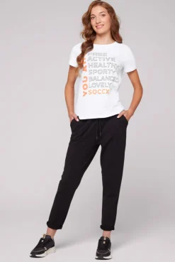CAMP DAVID & SOCCX T-Shirt Rundhals mit Wording Print opticwhite Shop