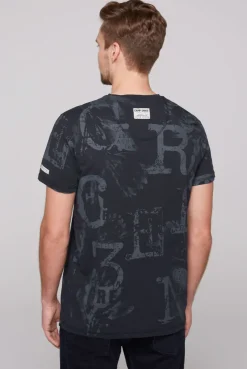 CAMP DAVID & SOCCX T-Shirt V-Neck mit All Over Print blue navy bluenavy Shop
