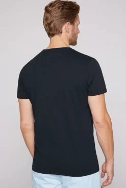 CAMP DAVID & SOCCX T-Shirt V-Neck mit Brusttasche blue navy | S bluenavy Store