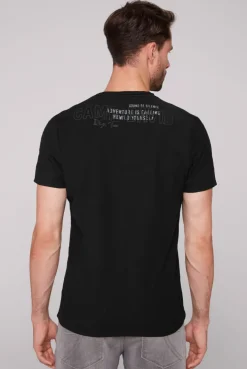 CAMP DAVID & SOCCX V-Shirt mit Rubber Artworks black Best Sale
