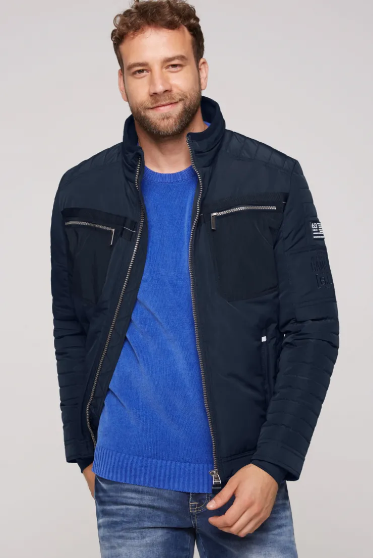 CAMP DAVID & SOCCX Winterjacke im Biker-Design blue navy bluenavy Online