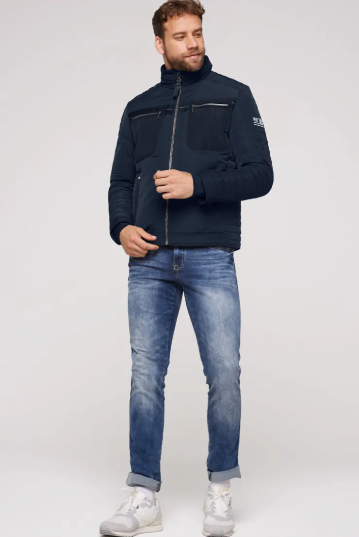 CAMP DAVID & SOCCX Winterjacke im Biker-Design blue navy bluenavy Online