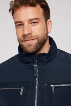 CAMP DAVID & SOCCX Winterjacke im Biker-Design blue navy bluenavy Online
