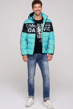 CAMP DAVID & SOCCX Winterjacke mit Colour-Blocking und Logo-Design new aqua newaqua Best Sale