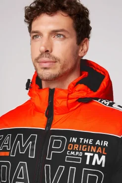 CAMP DAVID & SOCCX Winterjacke mit Colour-Blocking und Logo-Design signal orange signalorange Flash Sale