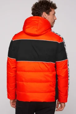 CAMP DAVID & SOCCX Winterjacke mit Colour-Blocking und Logo-Design signal orange signalorange Flash Sale