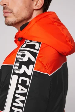 CAMP DAVID & SOCCX Winterjacke mit Colour-Blocking und Logo-Design signal orange signalorange Flash Sale
