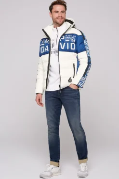 CAMP DAVID & SOCCX Winterjacke mit Colour-Blocking und Logo-Design kitt Clearance